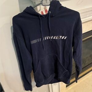 Nike  mens pullover hoodie, blue, small